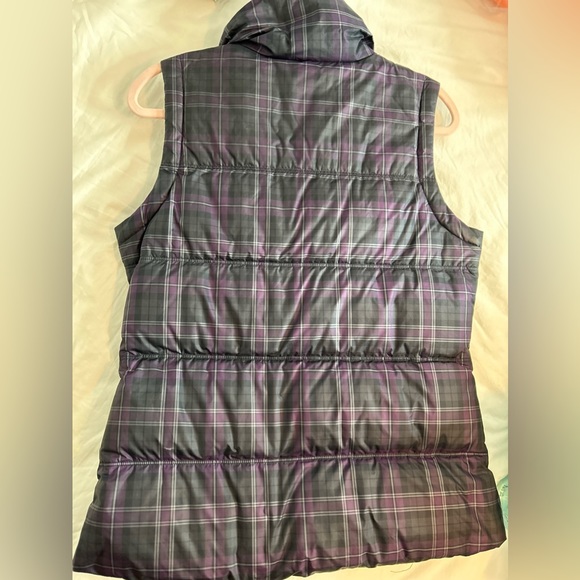 Columbia Plaid Down Feather Vest Medium - Picture 4 of 6